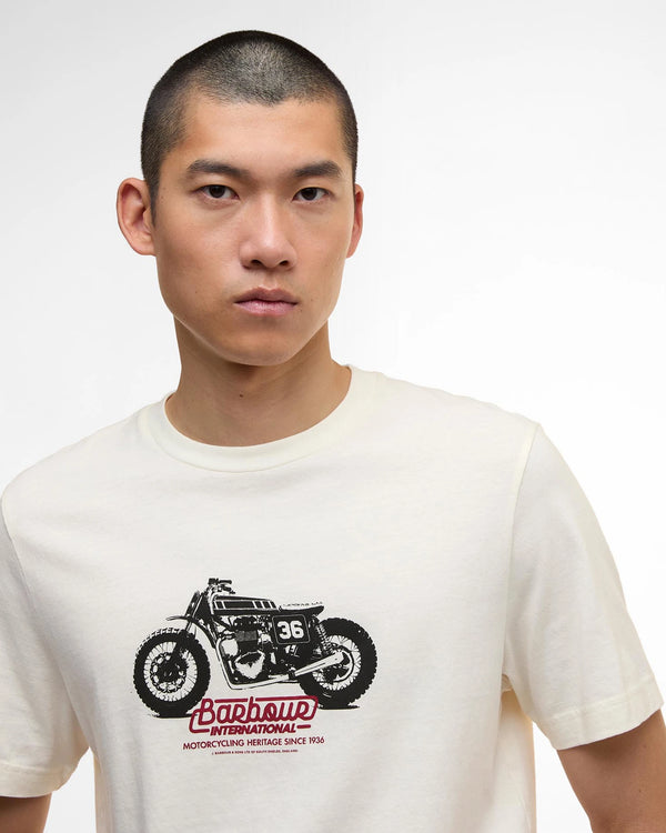 Camiseta Barbour Int. Cruise Graphic Whisper White