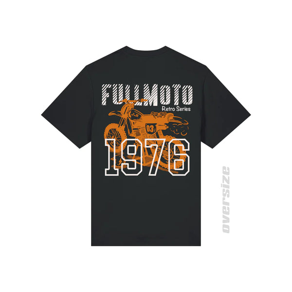 Camiseta Full Moto Co 1976 Black Oversize