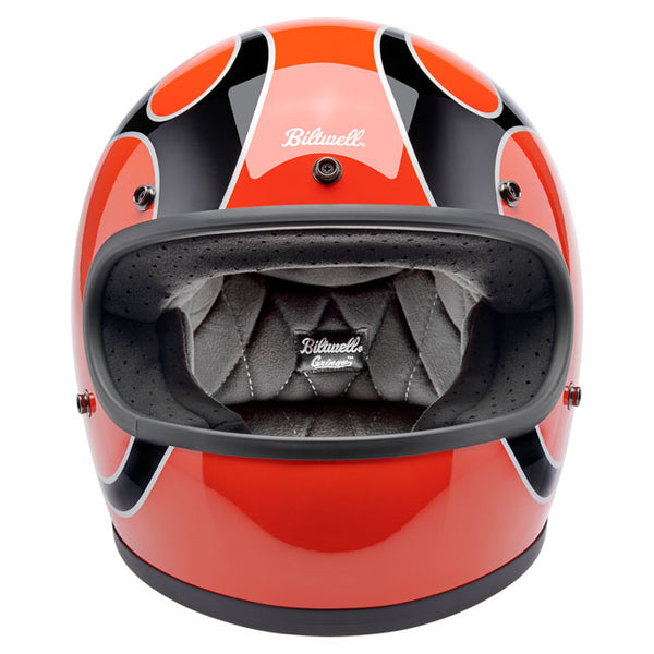 Casco Integral Biltwell Gringo Comp Orange Flames