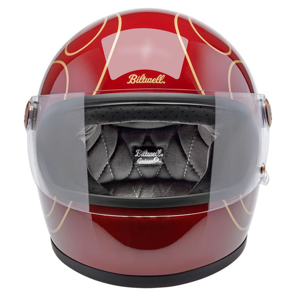 Casco Integral Biltwell Gringo S Garnet Red Flames
