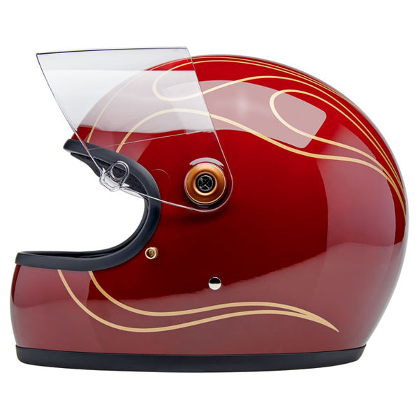 Casco Integral Biltwell Gringo S Garnet Red Flames