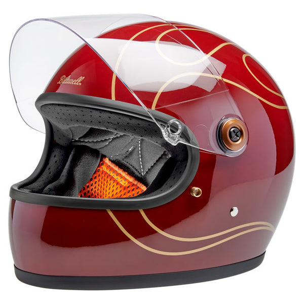 Casco Integral Biltwell Gringo S Garnet Red Flames