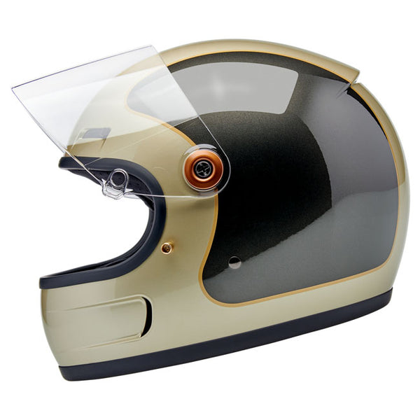 Casco Integral Biltwell Gringo SV Metallic Champagne/Charcoal Tracke