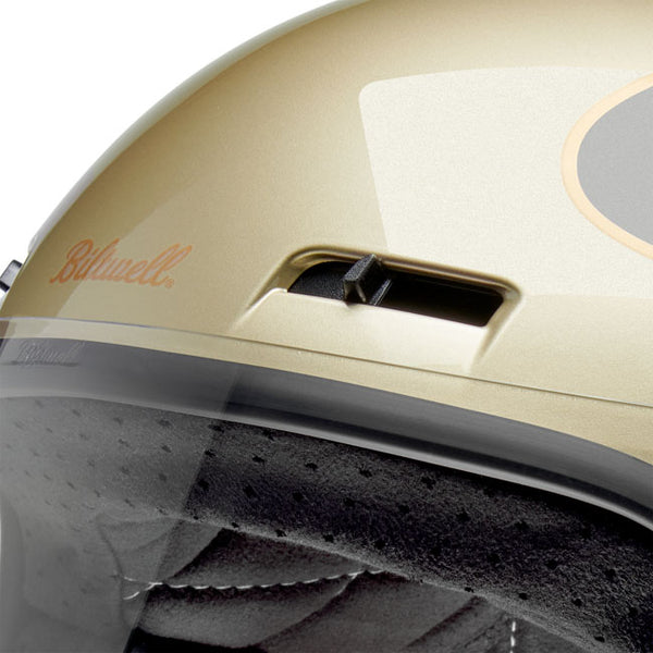 Casco Integral Biltwell Gringo SV Metallic Champagne/Charcoal Tracke