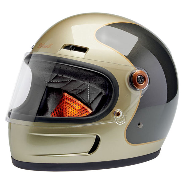 Casco Integral Biltwell Gringo SV Metallic Champagne/Charcoal Tracke