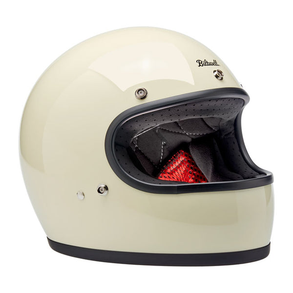 Casco Integral Biltwell Gringo Santa Cruz Handmade Vintage vhite