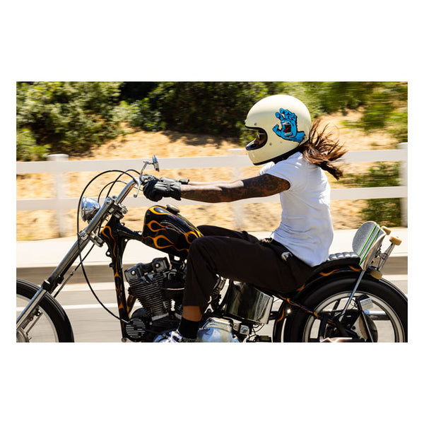Casco Integral Biltwell Gringo Santa Cruz Handmade Vintage vhite