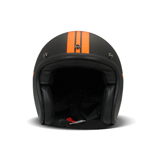 Casco Jet Dmd Retro Star Orange