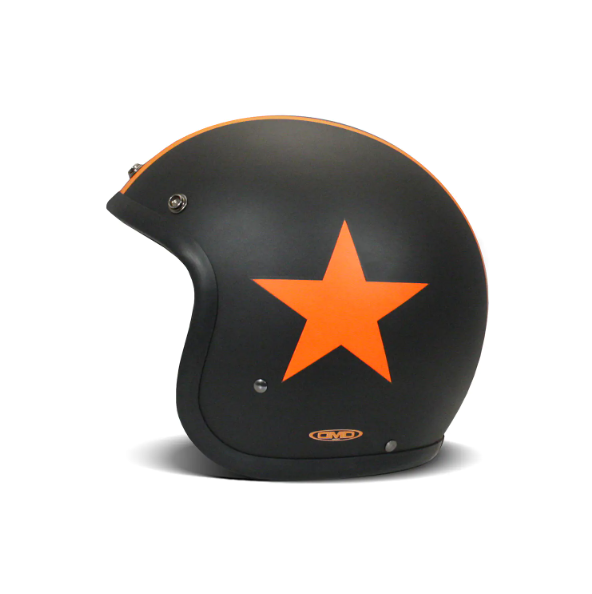 Casco Jet Dmd Retro Star Orange