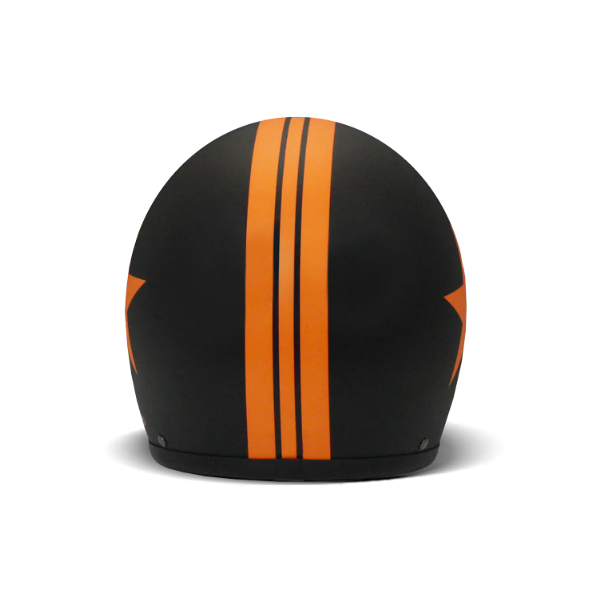Casco Jet Dmd Retro Star Orange
