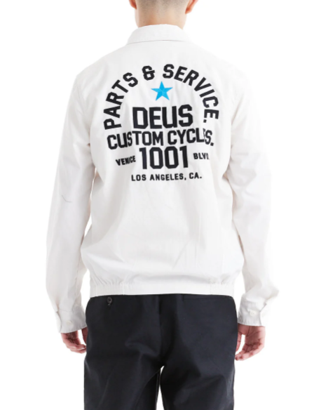Chaqueta Deus Ex Machina Teller Drizzler Jacket Vintage White