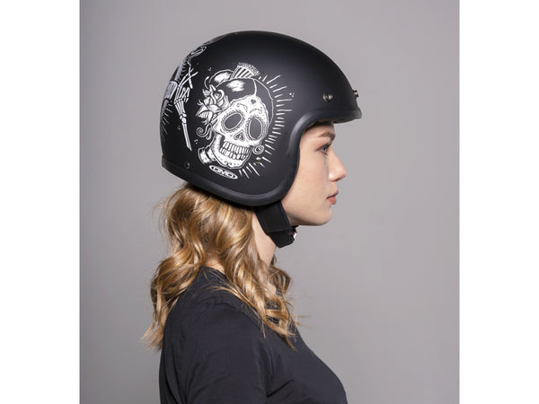 Casco Jet Dmd Retro Sin Fin
