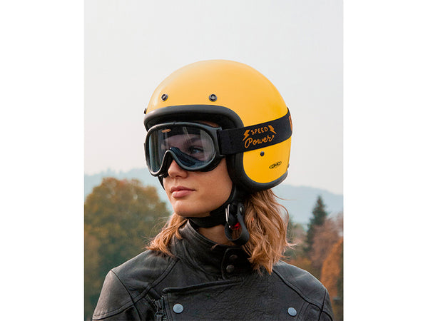 Casco Jet Dmd Retro Yellow
