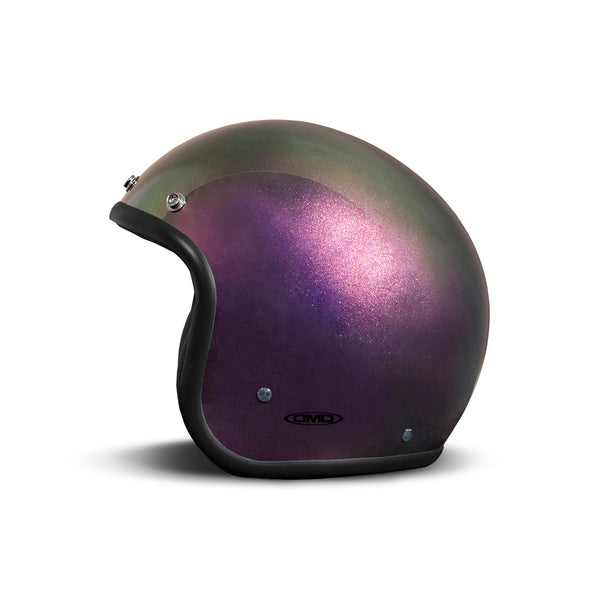 Casco Jet Dmd Retro Raimbow Violet