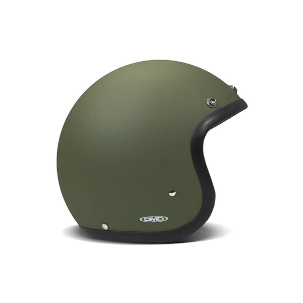 Casco Jet Dmd Retro Matt Green