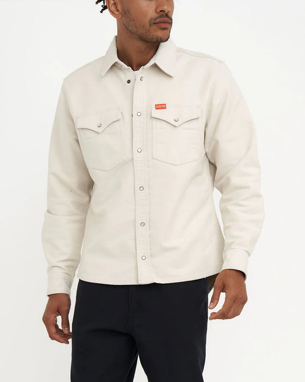 Sobrecamisa Vaquera Deus Ex Machina Western Moleskin Vintage White