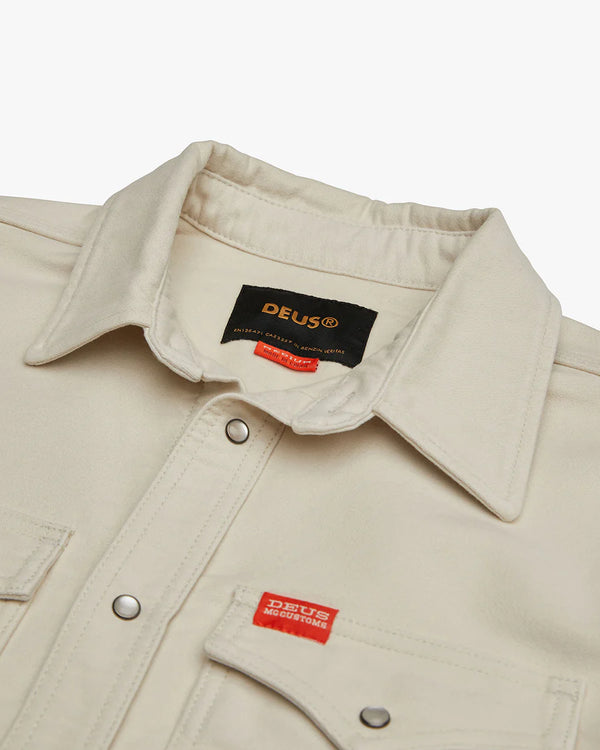 Sobrecamisa Vaquera Deus Ex Machina Western Moleskin Vintage White