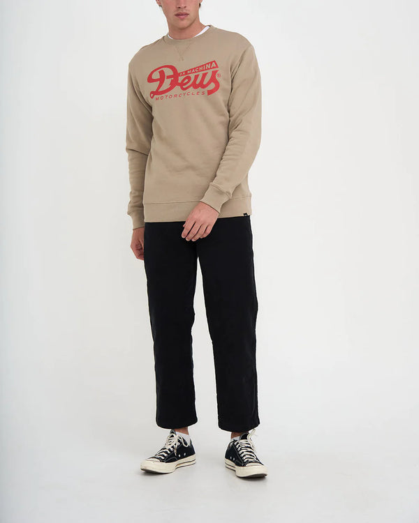 Sudadera Deus Ex Machina Relief Crew kakhi