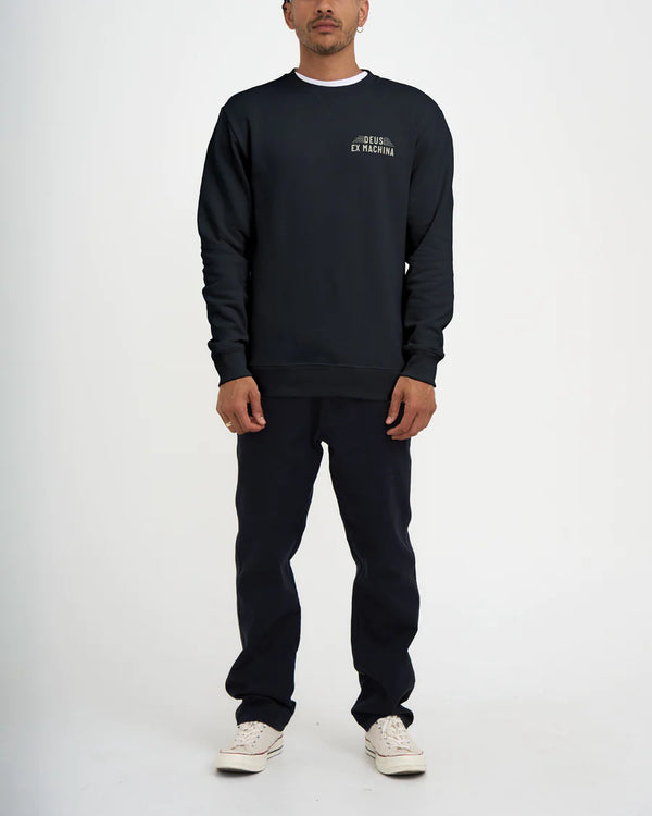 Sudadera Deus Ex Machina Fender Crew Navy