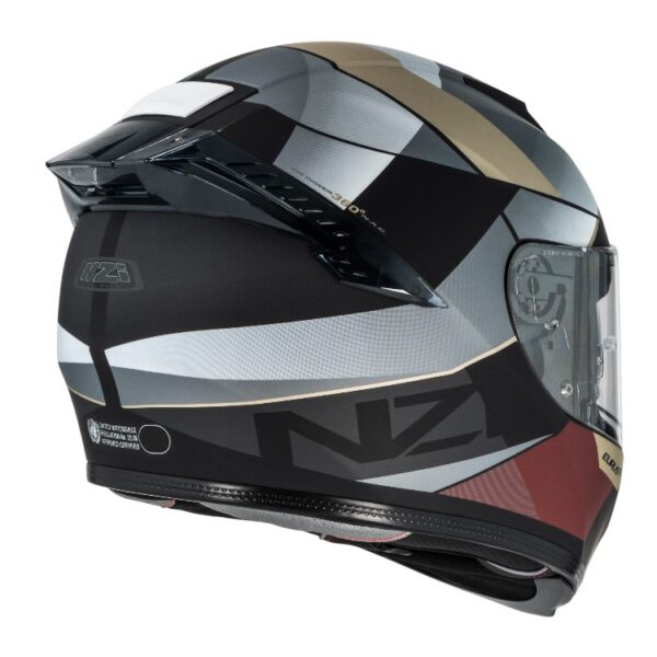 Casco NZI Eurus 4 Stream Duo Vanguard Black-Sand-Red