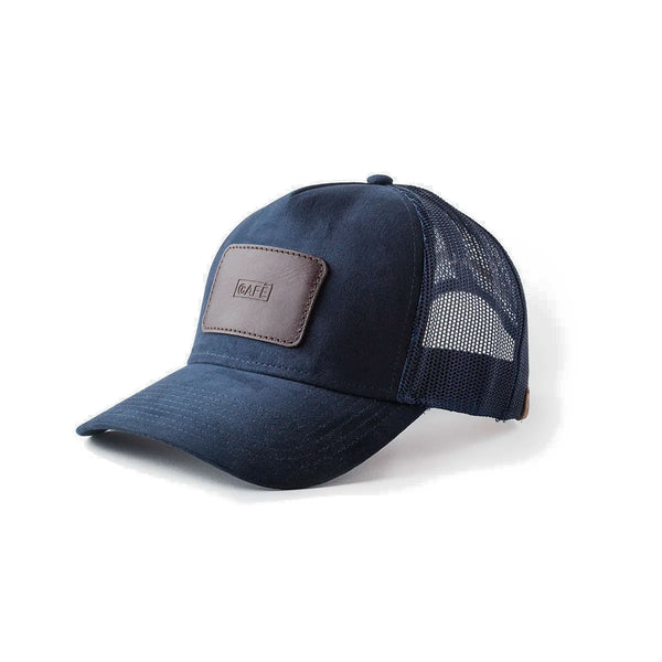 Gorra Cafe Leather Suede Black Coffee