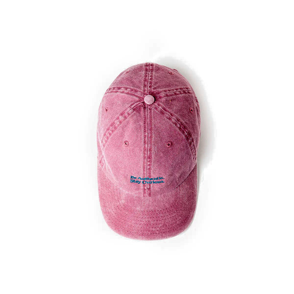 Gorra Cafe Leather Algodón Burgundy