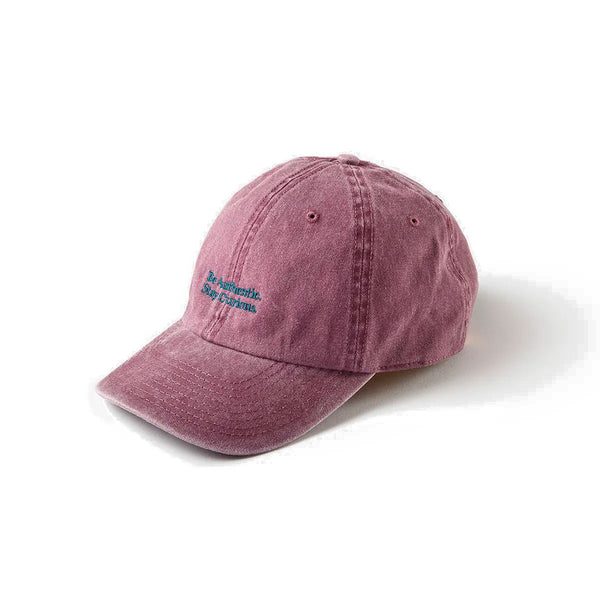 Gorra Cafe Leather Algodón Burgundy