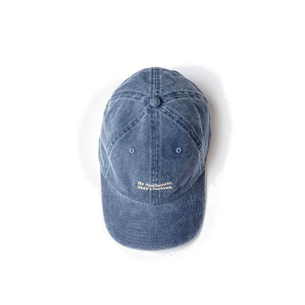 Gorra Cafe Leather Algodón Navy