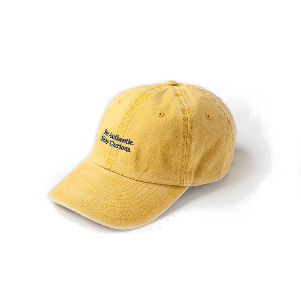 Gorra Cafe Leather Algodón Mustard