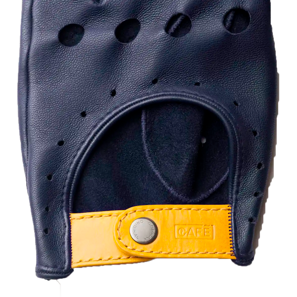 Guantes de Conduccion Cafe Leather Triton Blue Marlin