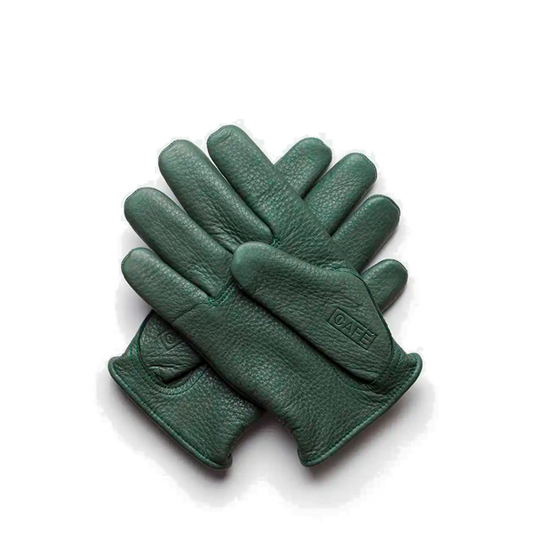 Guantes Cafe Leather Piel de Ciervo Rascal Green