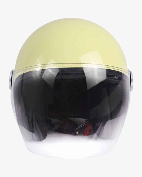Casco Jet By City The City Beige Shiny