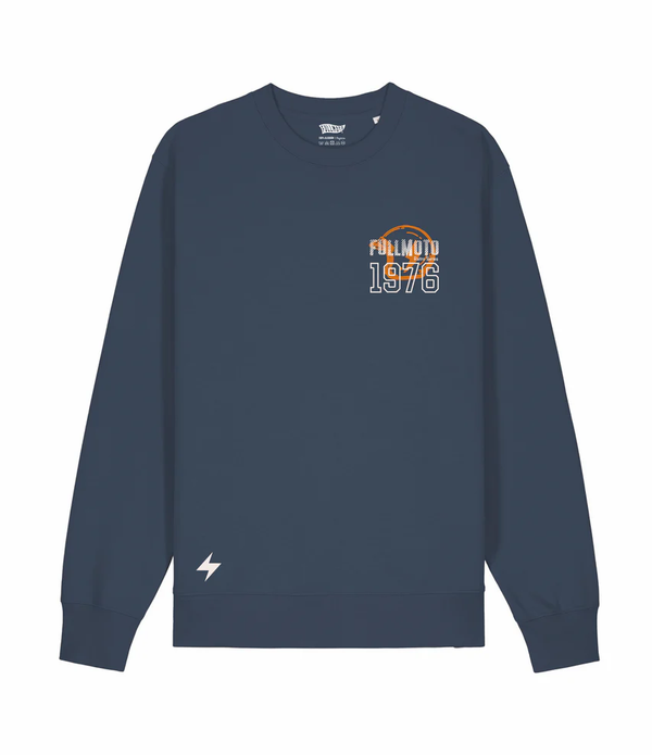 Sudadera Full Moto 1976 Blue