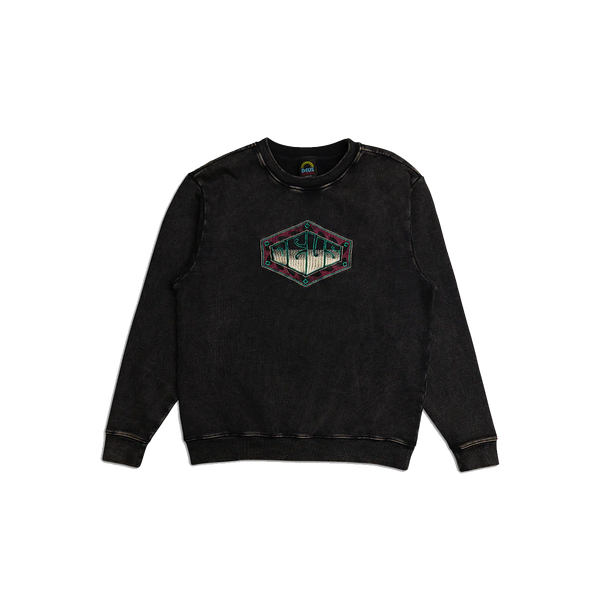 Sudadera Deus Ex Machina Wavepool Acid Crew Anthracite