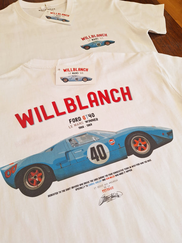 Camiseta Willblanch Le Mans Ford GT40
