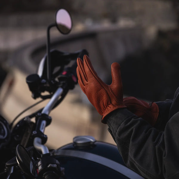 Guantes Cafe Leather Piel de Ciervo Rascal Roasted