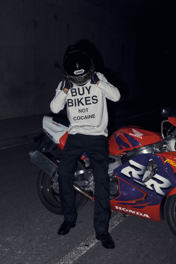 El Solitario Way of Life White Double Knit Jersey