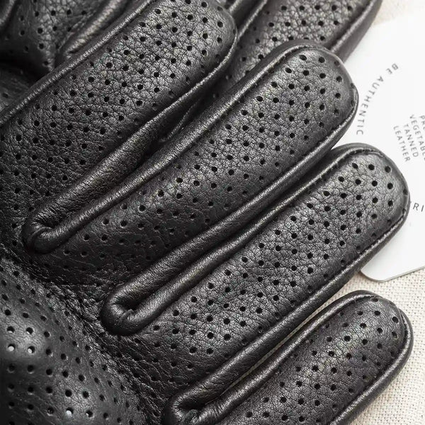 Guantes Cafe Leather Dirt Moto x Carbon/Kevlar Black