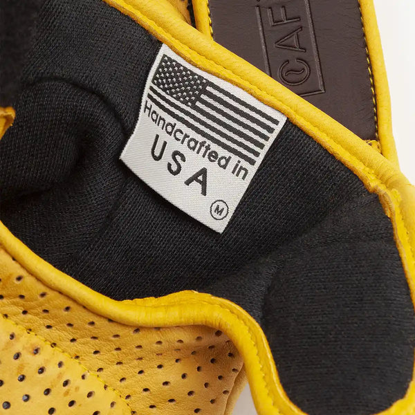 Guantes Cafe Leather Dirt Moto x Carbon/Kevlar Cream