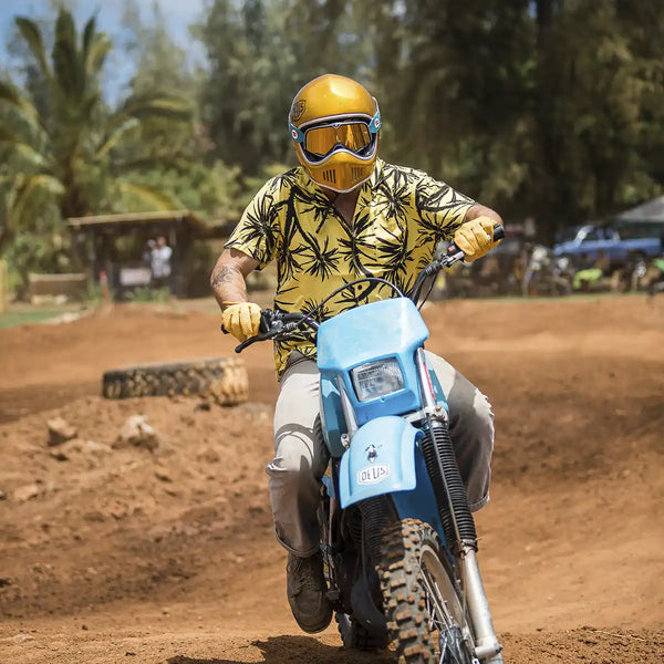 Guantes Cafe Leather Dirt Moto x Carbon/Kevlar Cream