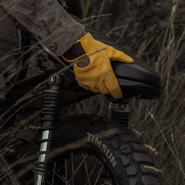 Guantes Cafe Leather The Dirt Gloves Deerskin Cream