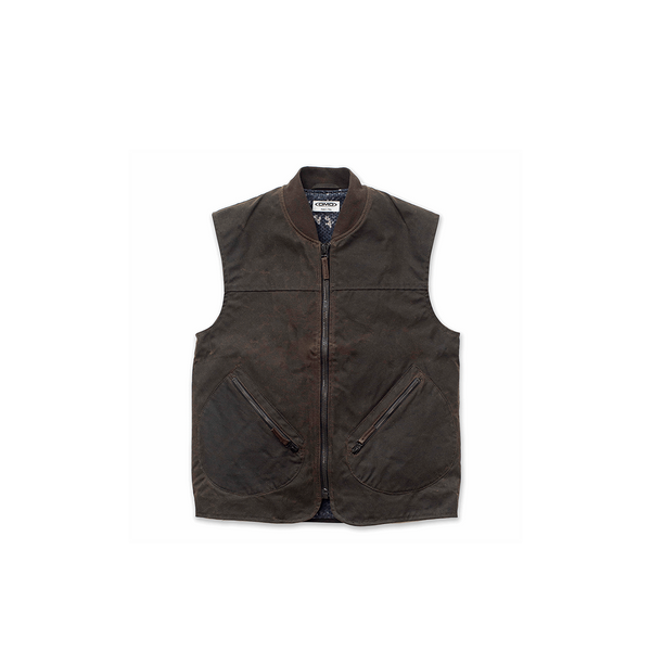 Chaleco Dmd Olive Cotton Waxed