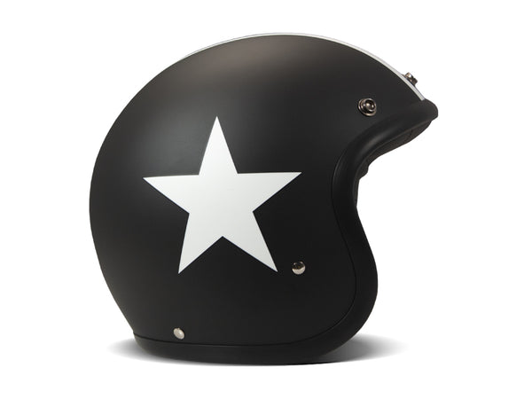 Casco Jet Dmd Retro Star Black