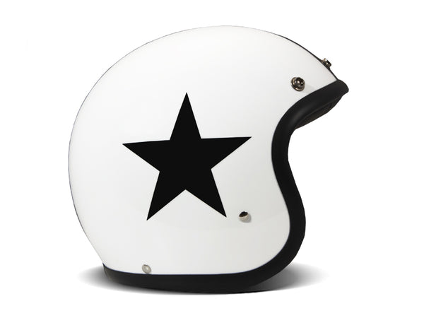 Casco Jet Dmd Retro Star White