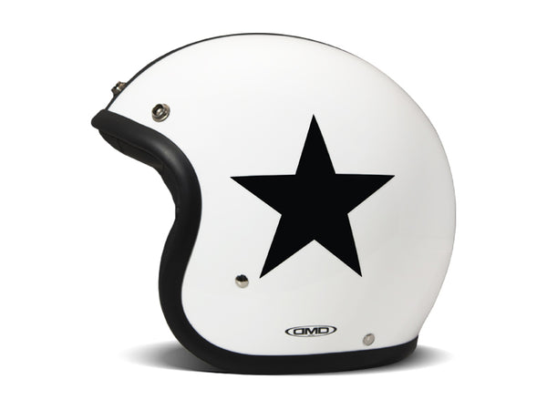 Casco Jet Dmd Retro Star White