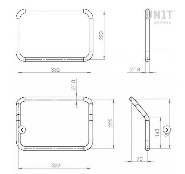 BASTIDORES DE BOLSAS DE ALUMINIO NEGRO ATLAS NINET