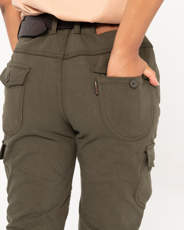Pantalon By City Mixed Slim III Lady Green