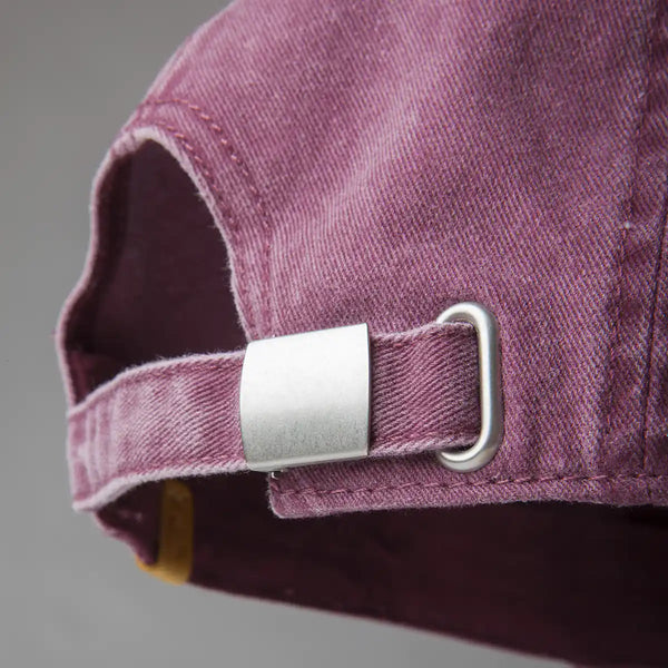 Gorra Cafe Leather Algodón Burgundy