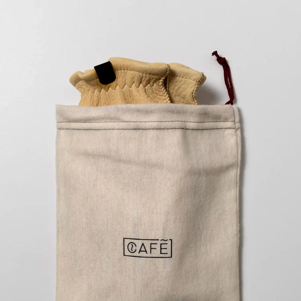 Guantes Cafe Leather Piel de Ciervo Rascal Wheels & Waves Cream