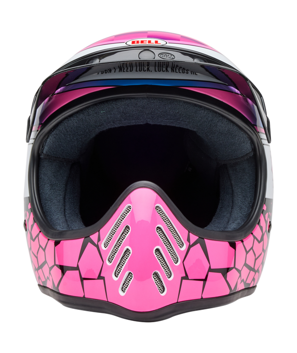 Casco Integral Mx Bell Moto-3 Deathspray Gloss Pink Purple